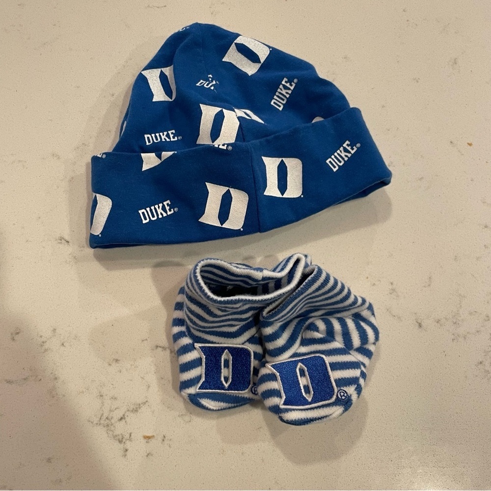 Duke Baby Hat and Booties Set